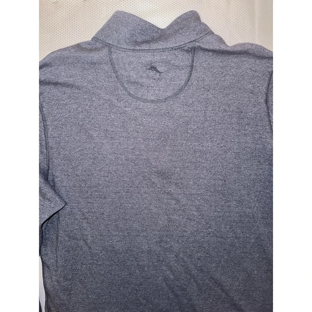 Tommy Bahama Reversible Quarter-Zip‎ Pullover Sweater Blue Size XL